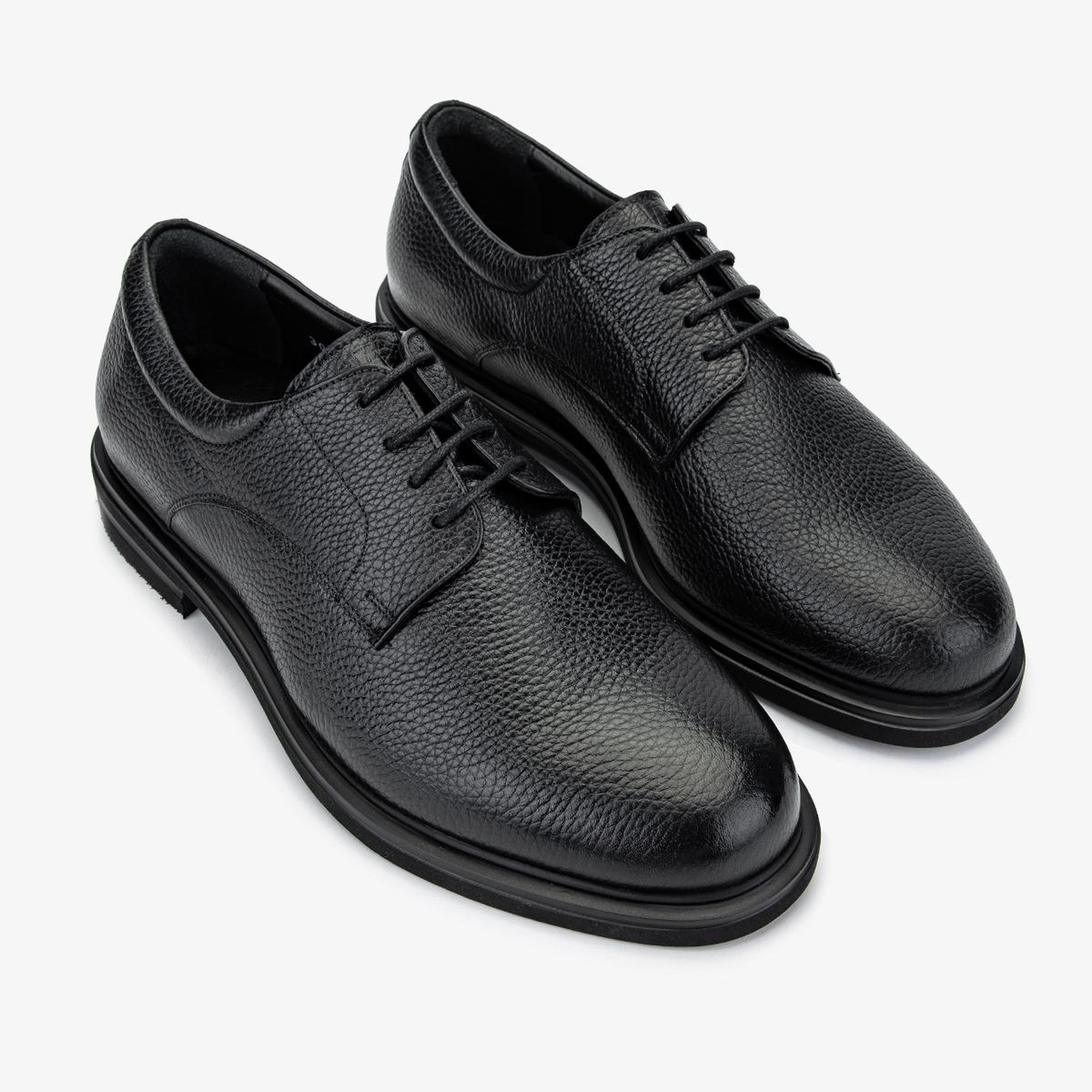 Valmenti Erkek Hakiki Deri Siyah Floter Klasik Ayakkabı