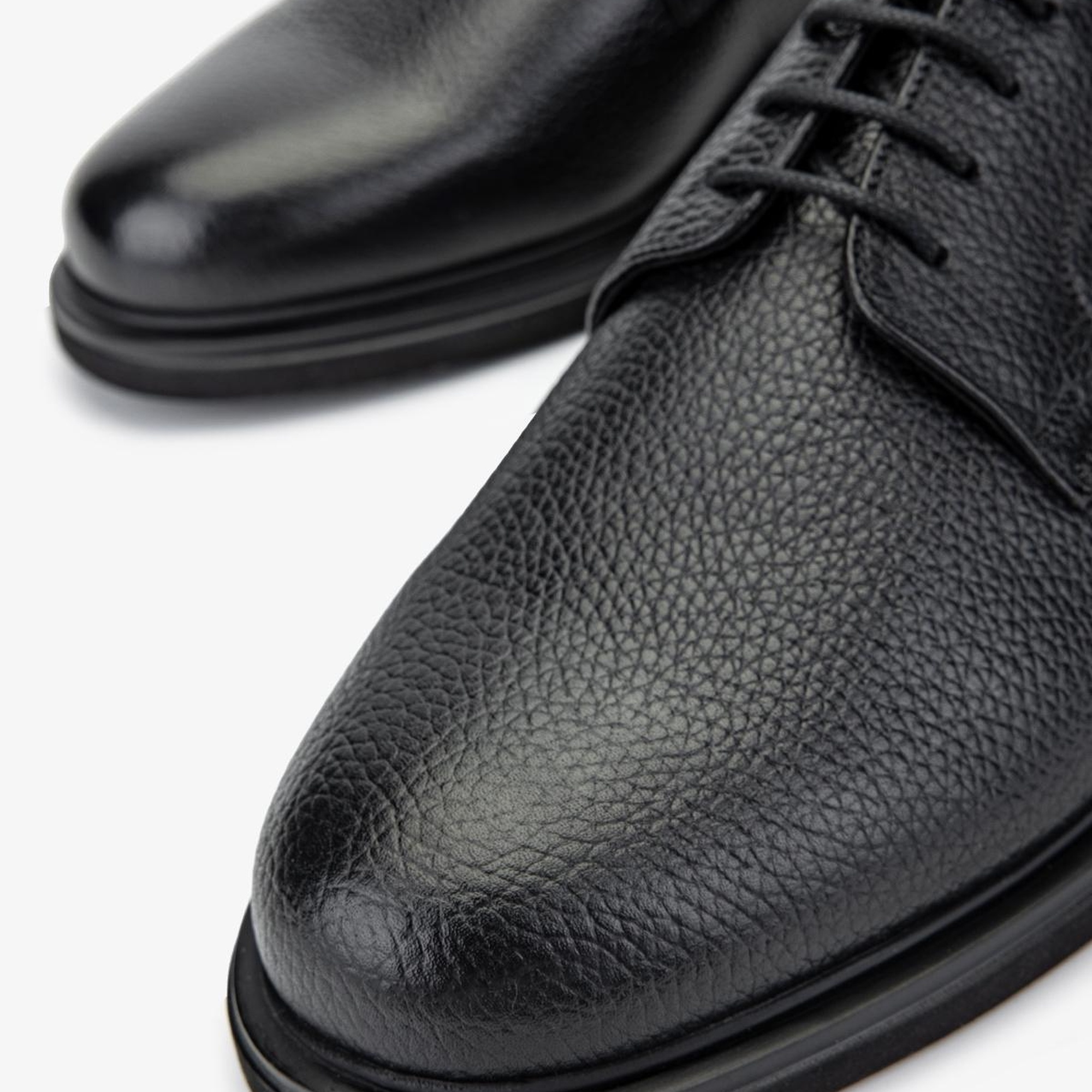 Valmenti Erkek Hakiki Deri Siyah Floter Klasik Ayakkabı