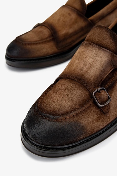  Valmenti Erkek Hakiki Deri Kahverengi Casual Ayakkabı