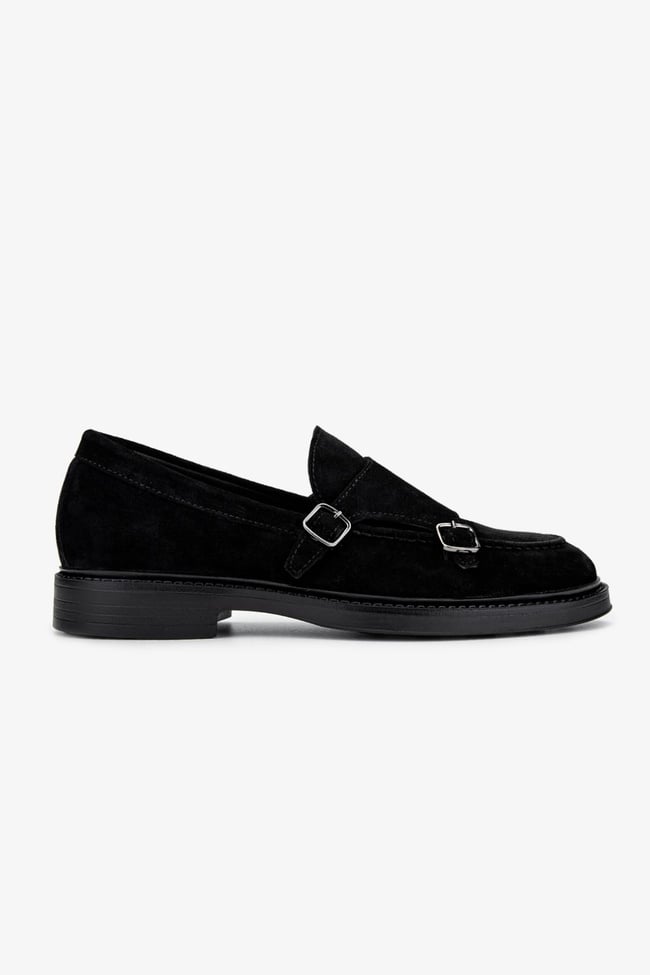  Valmenti Erkek Hakiki Deri Siyah Süet Casual Ayakkabı