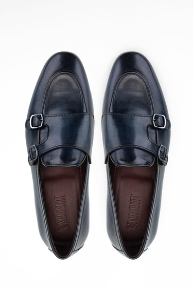  Valmenti Laura Erkek Lacivert Hakiki Deri Klasik Ayakkabı