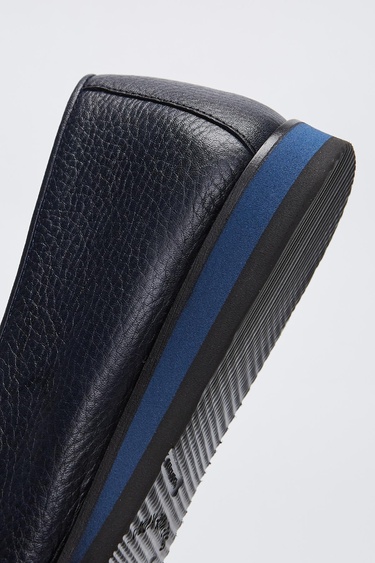  Valmenti Jolanda Erkek Lacivert Floter Hakiki Deri Loafer Ayakkabı