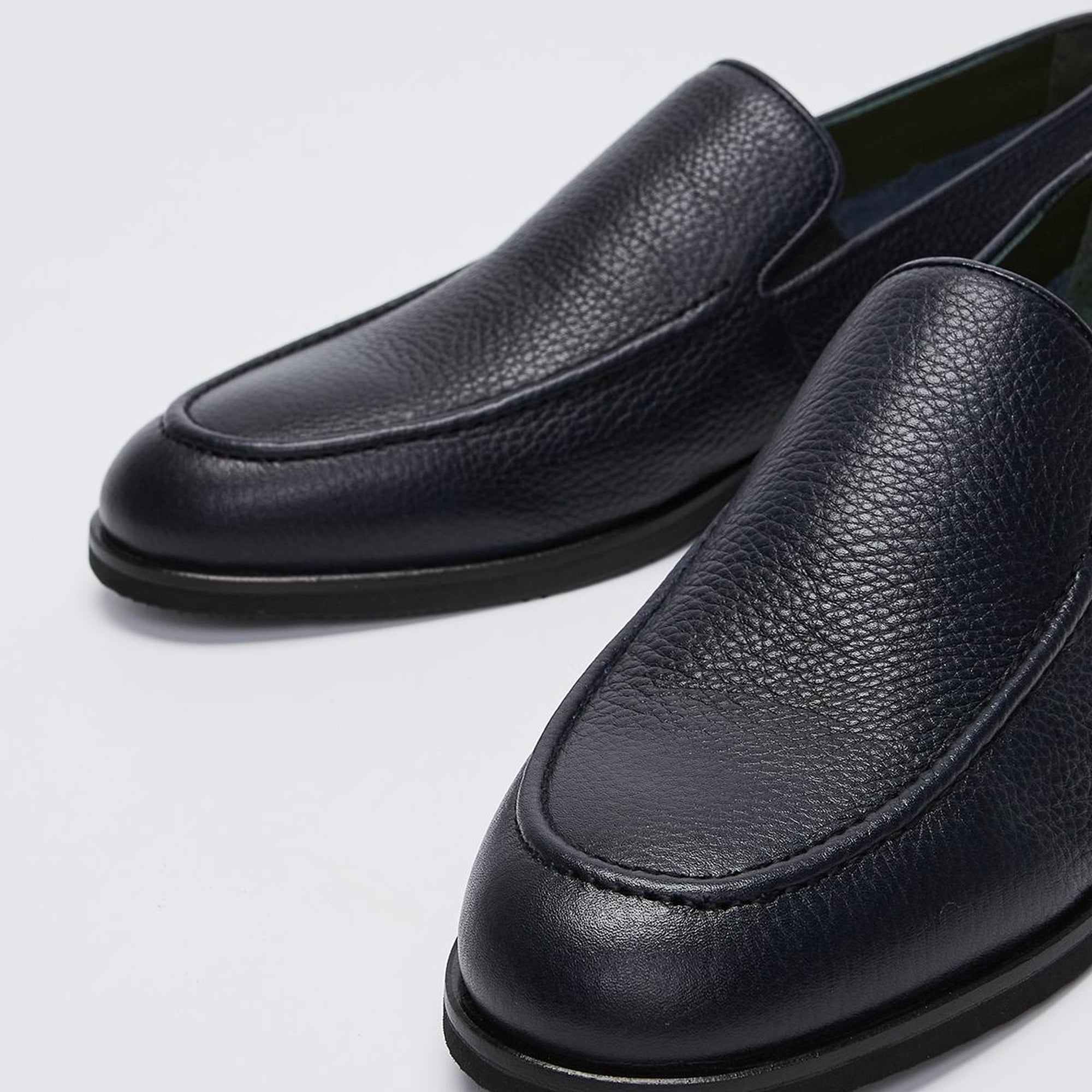 Valmenti Jolanda Erkek Lacivert Floter Hakiki Deri Loafer Ayakkabı