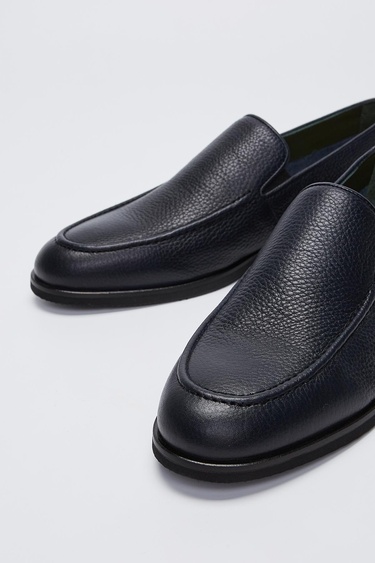  Valmenti Jolanda Erkek Lacivert Floter Hakiki Deri Loafer Ayakkabı