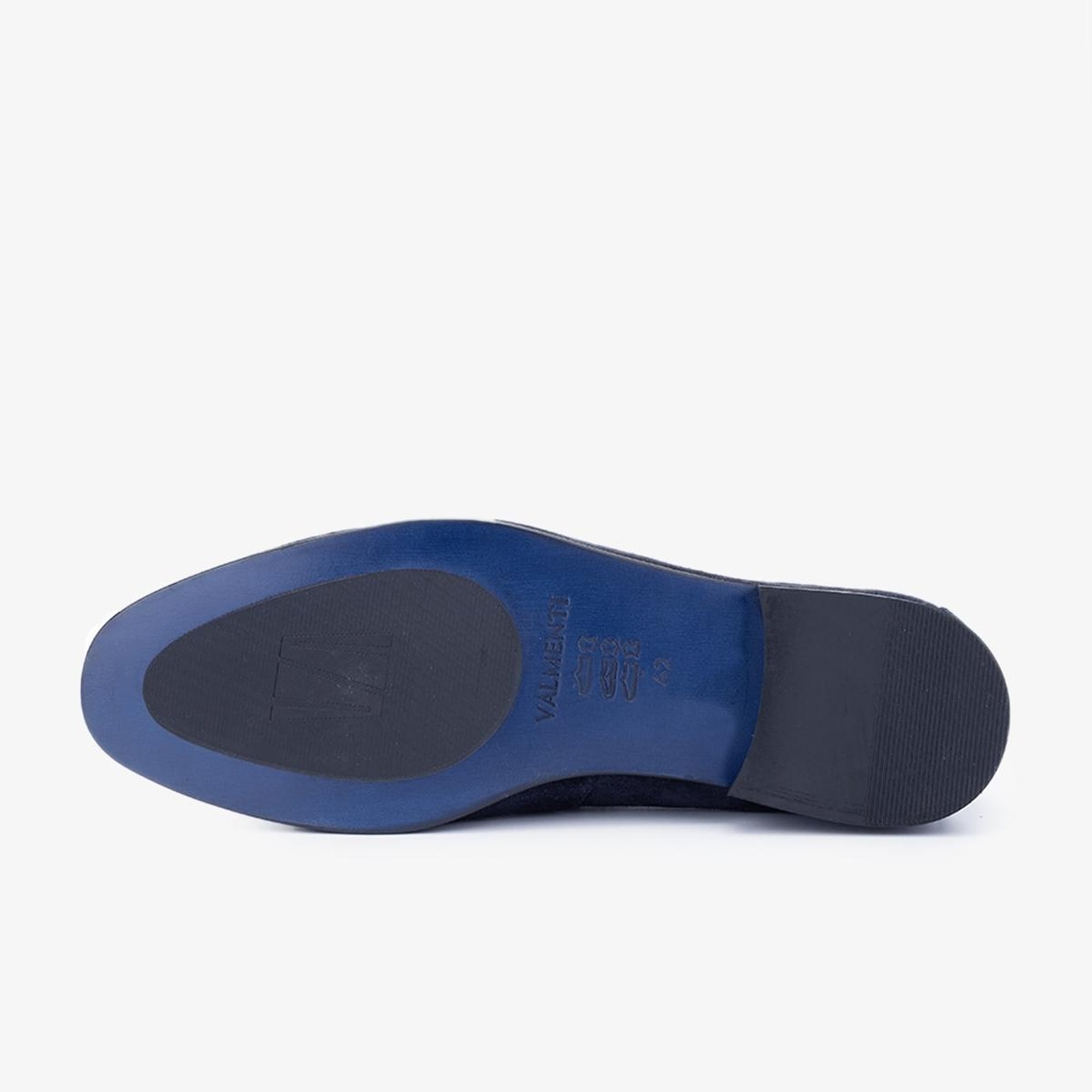 Valmenti Thonas Erkek Lacivert Süet Hakiki Deri Loafer Ayakkabı