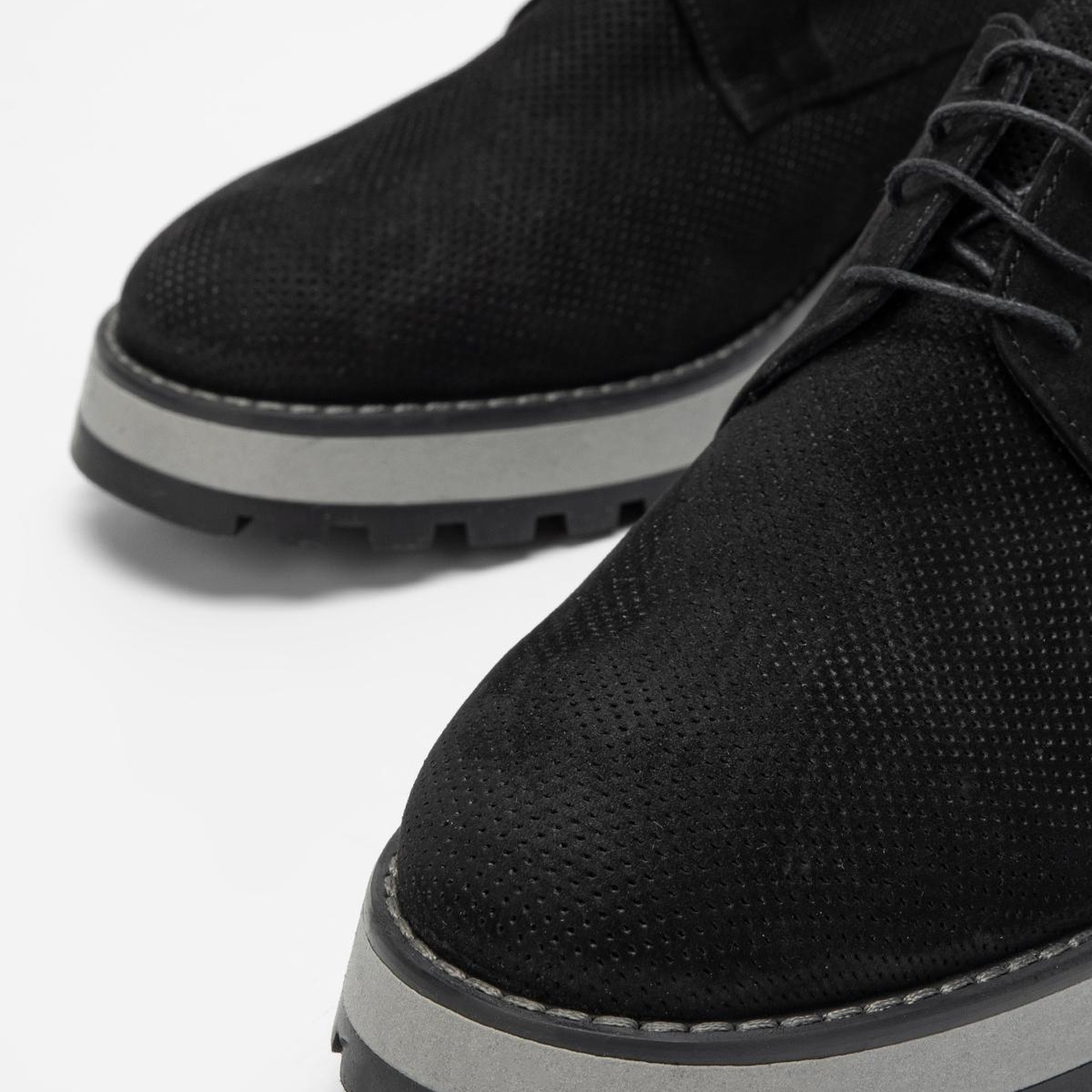 Valmenti Erkek Siyah Nubuk Hakiki Deri Casual Ayakkabı