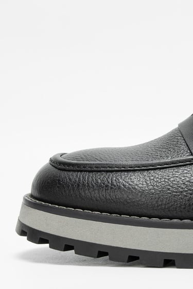  Valmenti Erkek Siyah Floter Hakiki Deri Loafer Ayakkabı