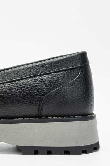  Valmenti Erkek Siyah Floter Hakiki Deri Loafer Ayakkabı