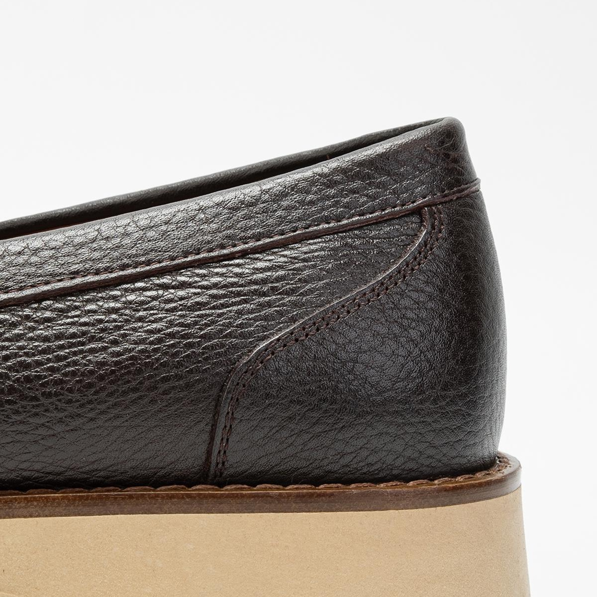 Valmenti Erkek Kahverengi Floter Hakiki Deri Loafer Ayakkabı