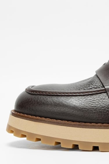  Valmenti Erkek Kahverengi Floter Hakiki Deri Loafer Ayakkabı