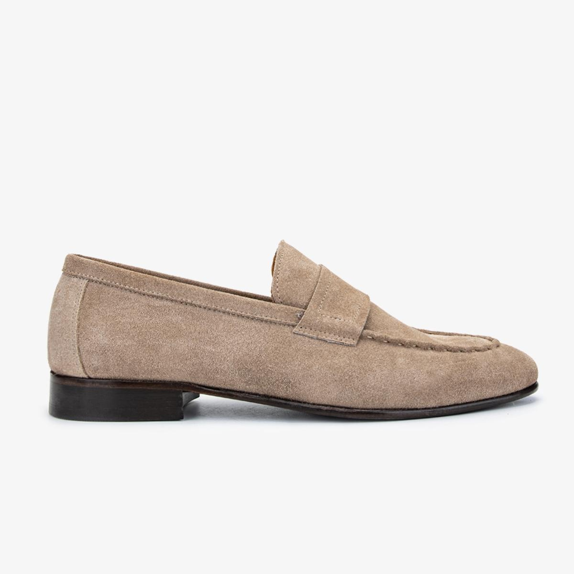 Valmenti Thonas Erkek Bej Süet Hakiki Deri Loafer Ayakkabı