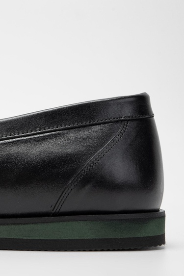  Valmenti Erkek Siyah Hakiki Deri Casual Ayakkabı