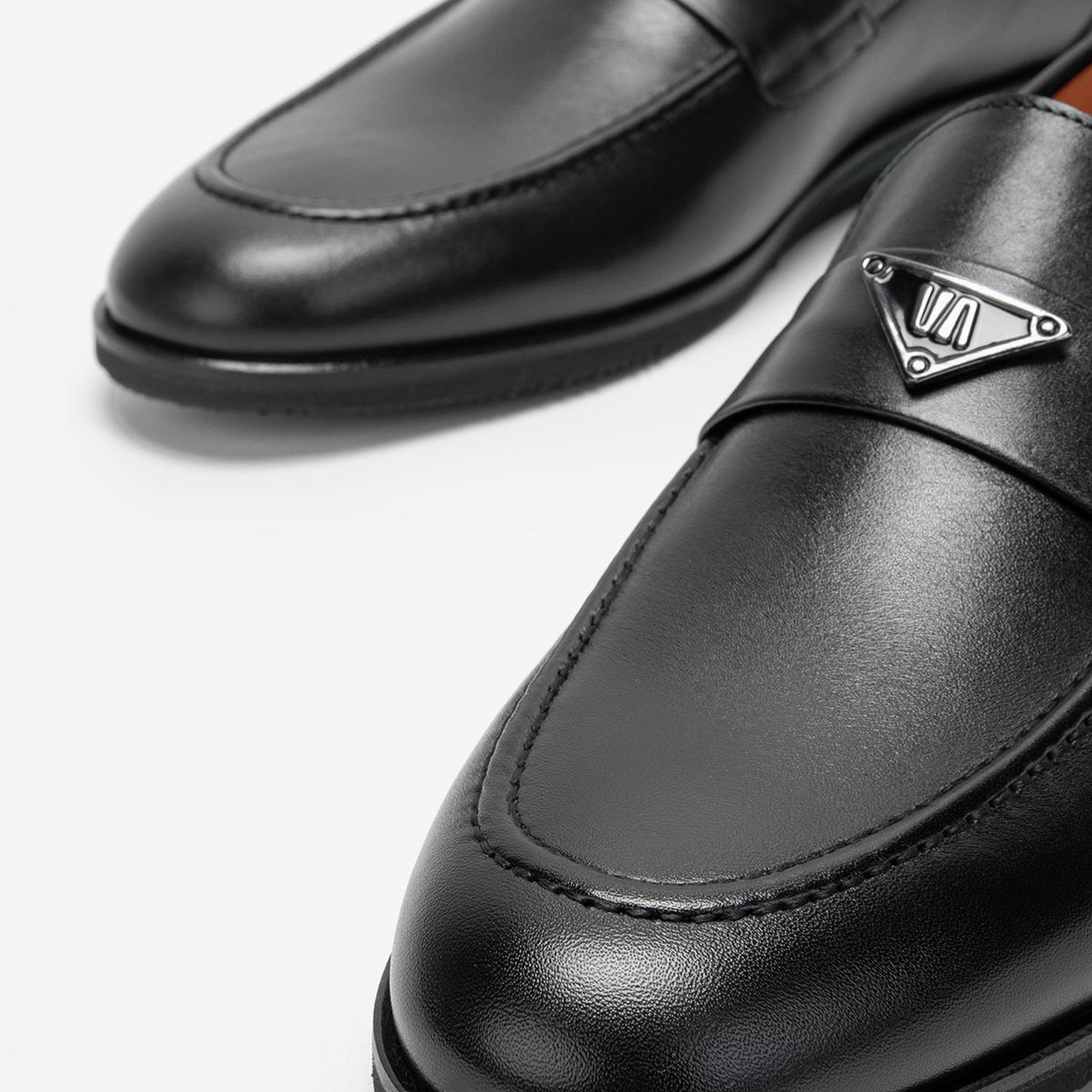 Valmenti Erkek Siyah Hakiki Deri Casual Ayakkabı