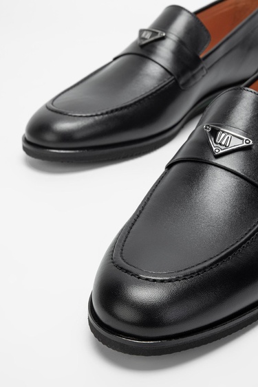  Valmenti Erkek Siyah Hakiki Deri Casual Ayakkabı