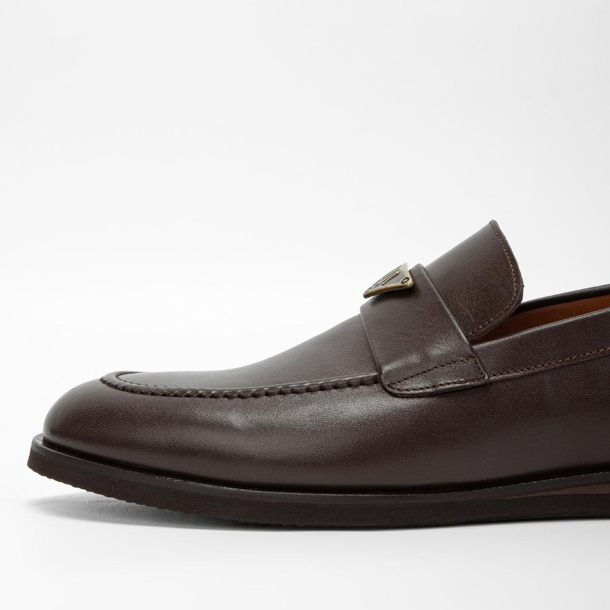 Valmenti Erkek Kahverengi Hakiki Deri Casual Ayakkabı