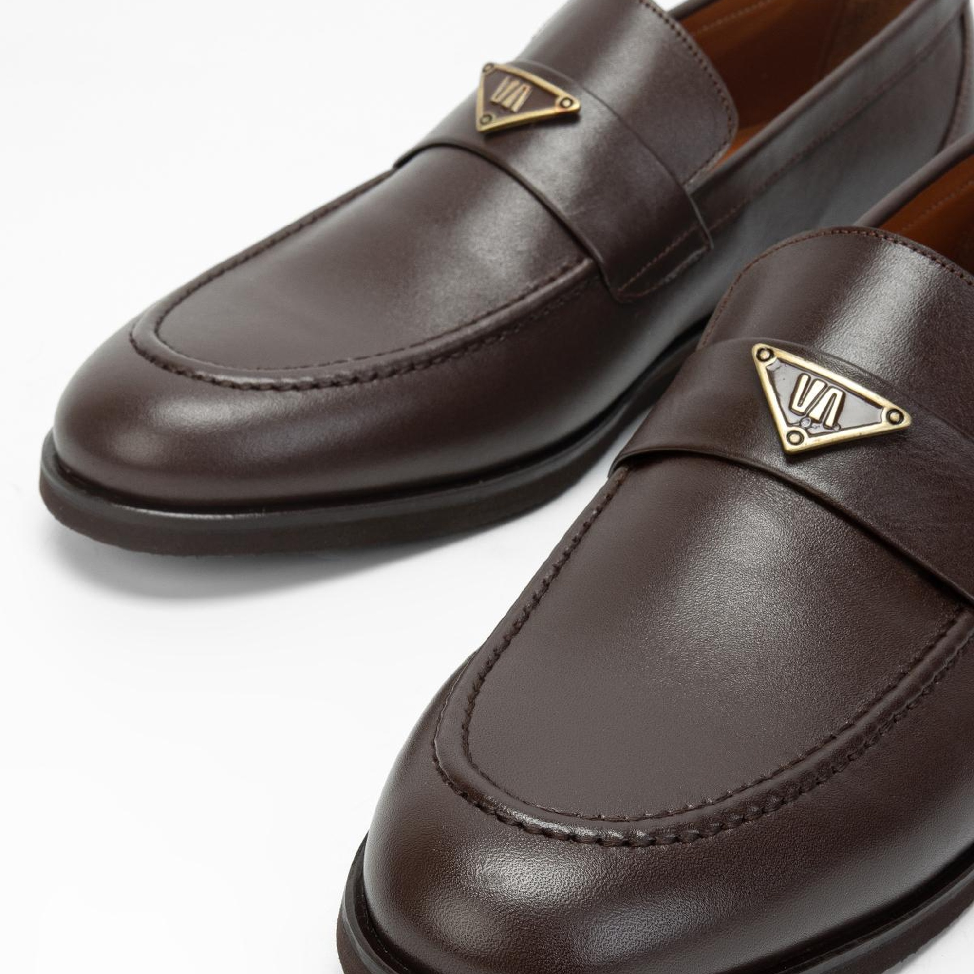 Valmenti Erkek Kahverengi Hakiki Deri Casual Ayakkabı