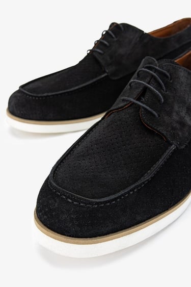  Valmenti Major Erkek Siyah Süet Hakiki Deri Casual Ayakkabı