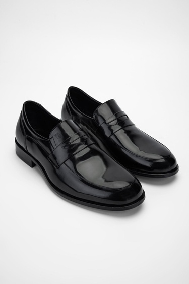  Valmenti Bona Erkek Siyah Açma Hakiki Deri Klasik Ayakkabı