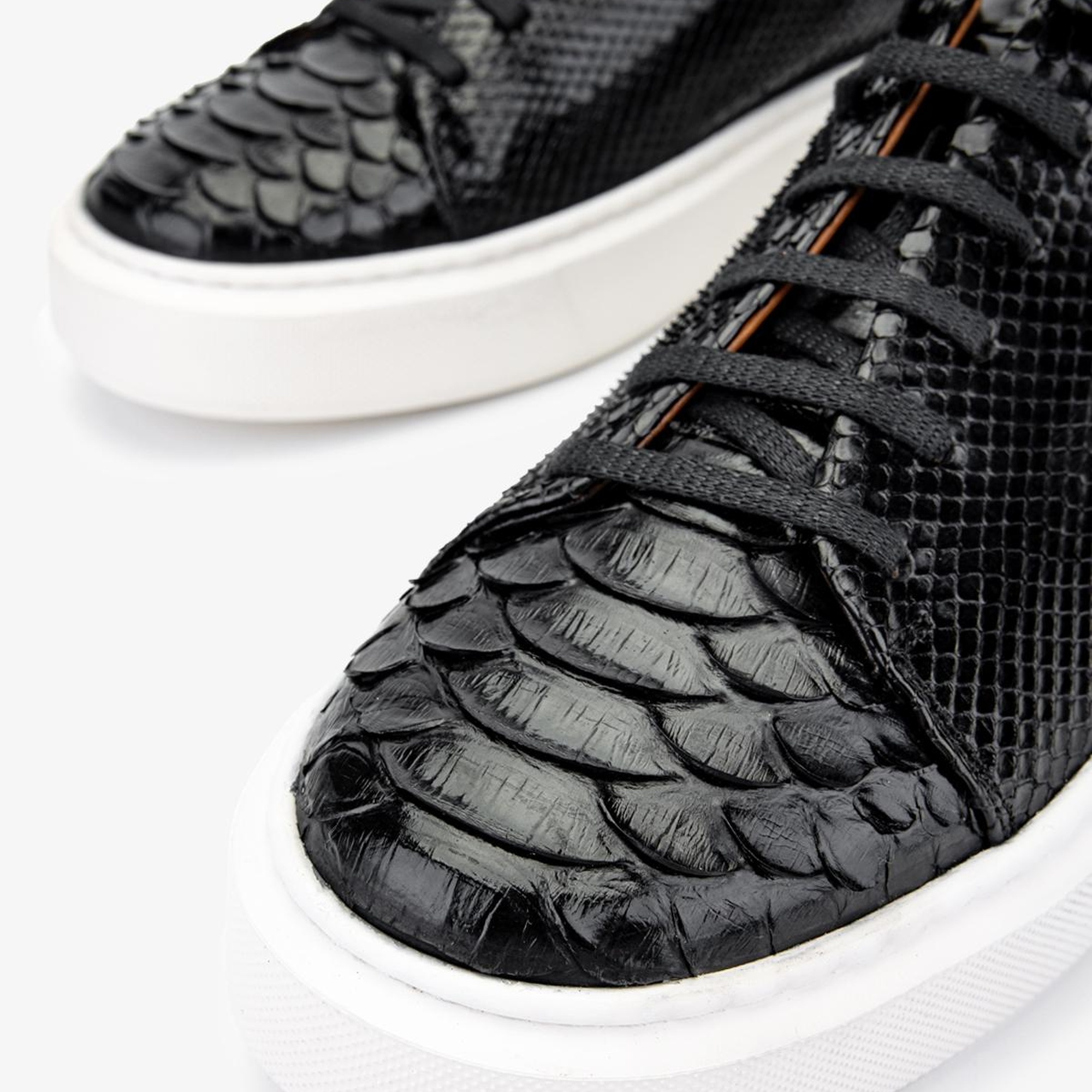 Valmenti Erkek Hakiki Deri Siyah Sneakers & Spor Ayakkabı