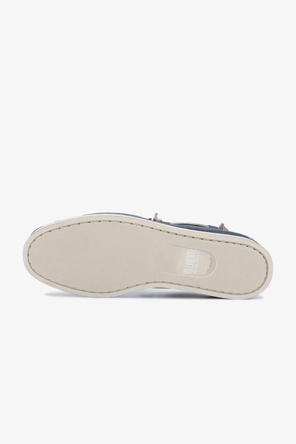 Valmenti Suren Erkek Mavi Hakiki Deri Casual Ayakkabı