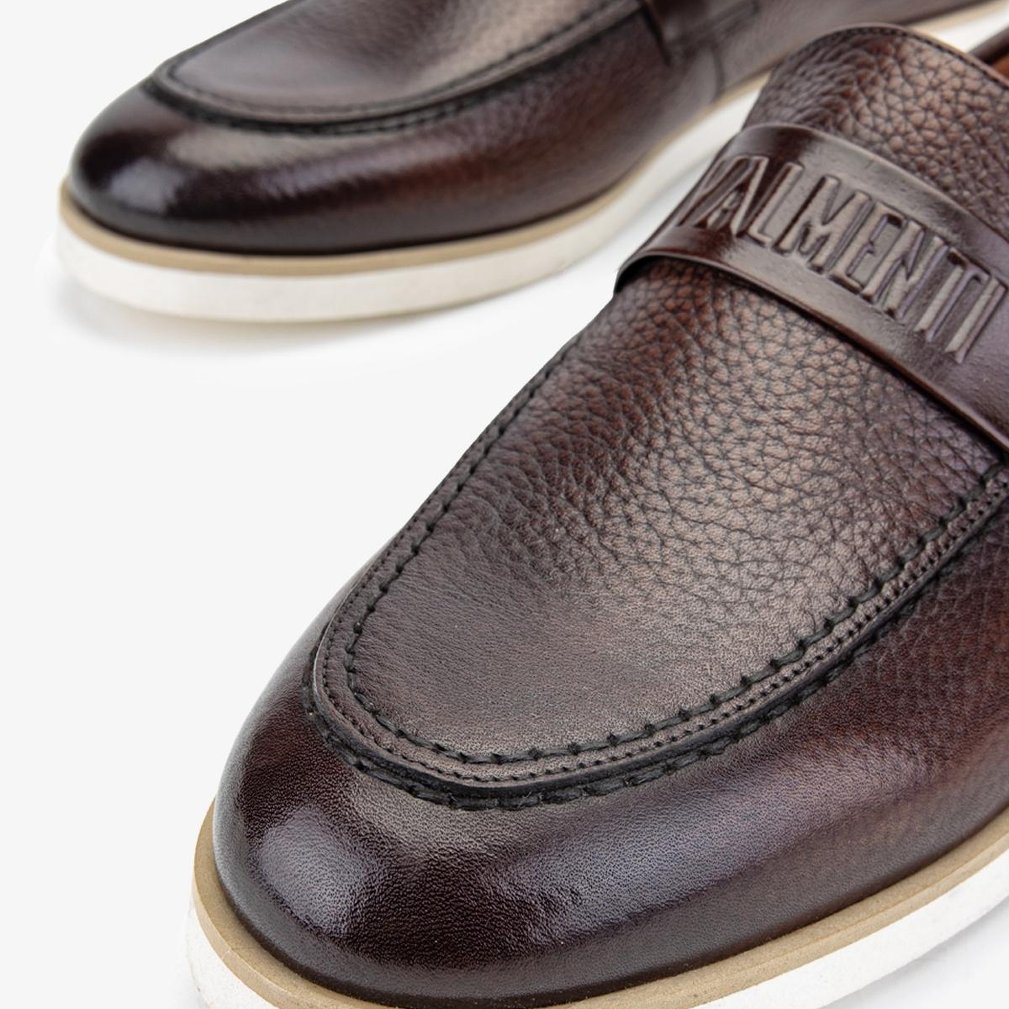 Valmenti Vuslat Erkek Taba Hakiki Deri Loafer Ayakkabı