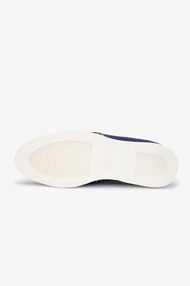  Valmenti Runo Erkek Lacivert Süet Hakiki Deri Loafer Ayakkabı