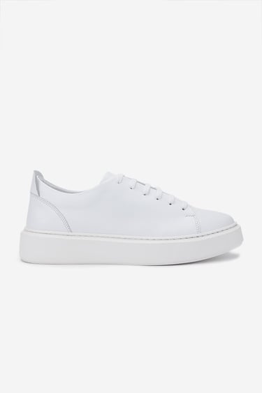  Valmenti Erkek Hakiki Deri Beyaz Sneakers & Spor Ayakkabı