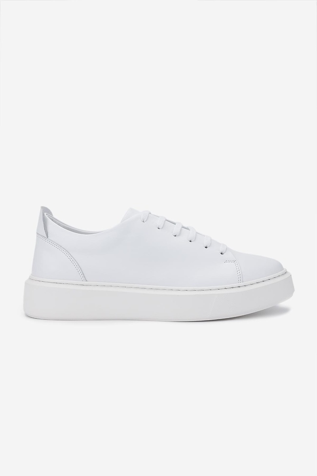  Valmenti Erkek Hakiki Deri Beyaz Sneakers & Spor Ayakkabı