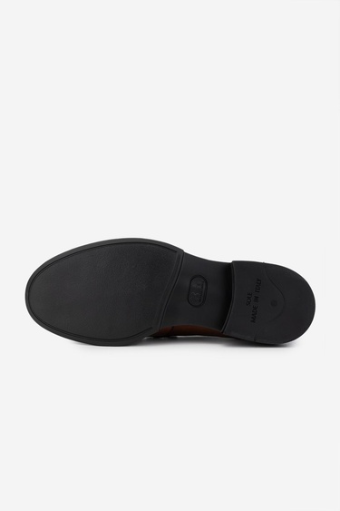  Valmenti Erkek Hakiki Deri Taba Deri Loafer Ayakkabı