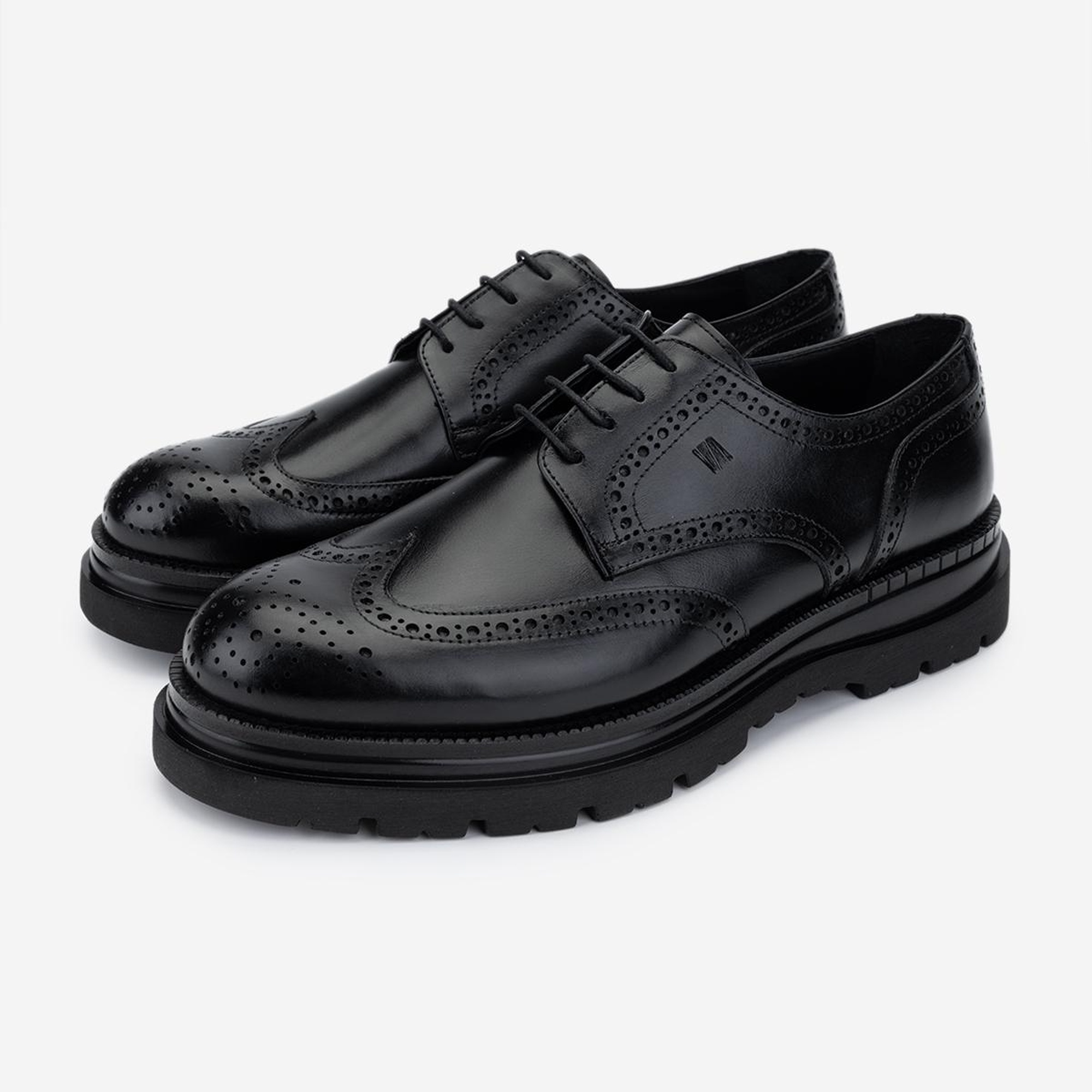 Valmenti Erkek Hakiki Deri Siyah Deri Klasik Ayakkabı