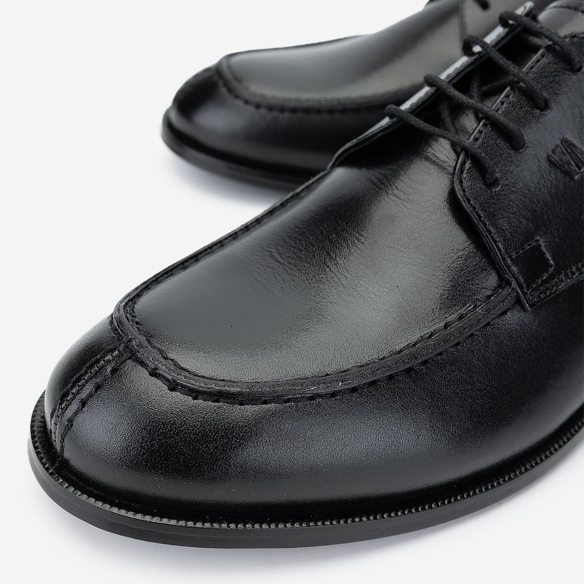 Valmenti Erkek Hakiki Deri Siyah Klasik Ayakkabı