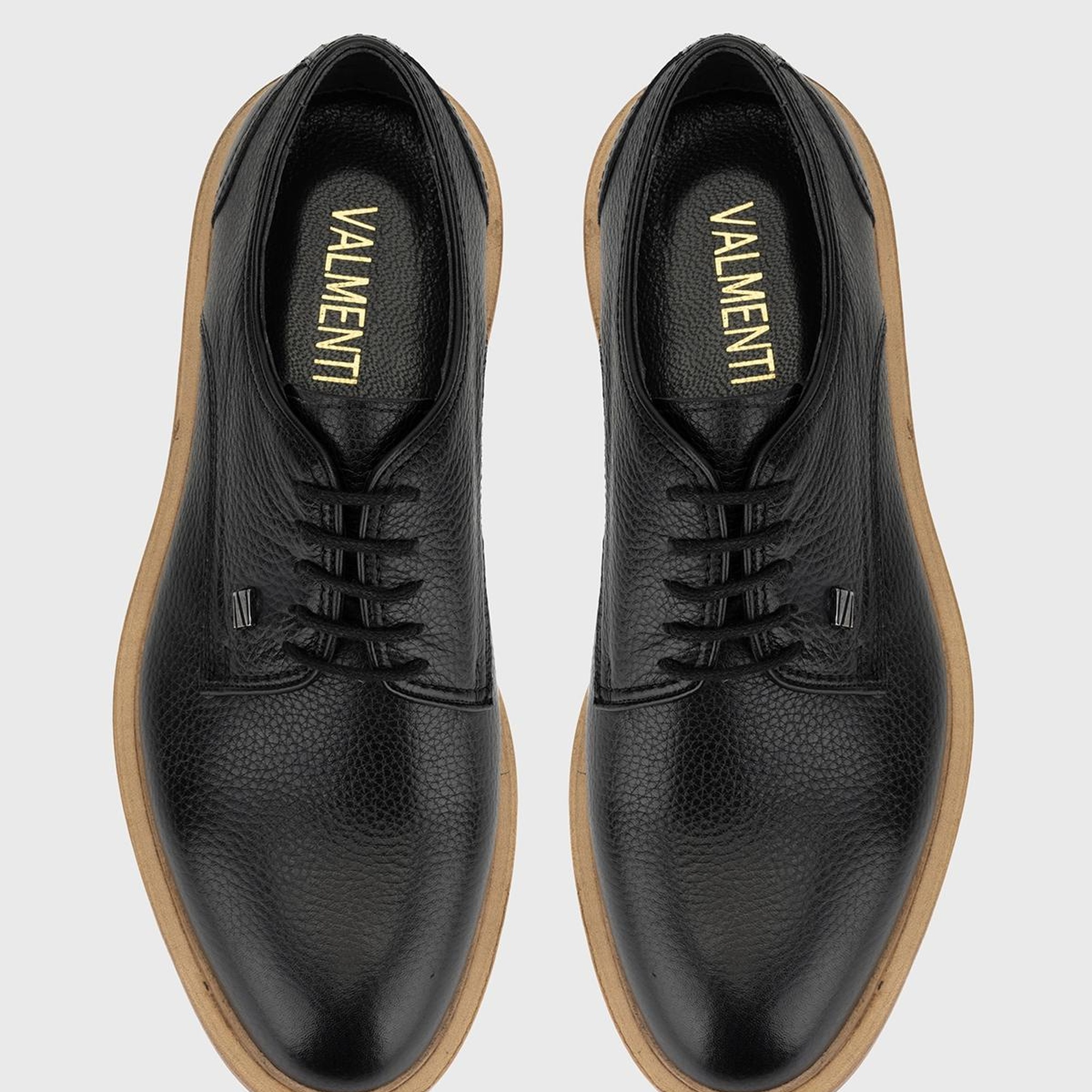 Valmenti Erkek Siyah Floter Hakiki Deri Casual Ayakkabı