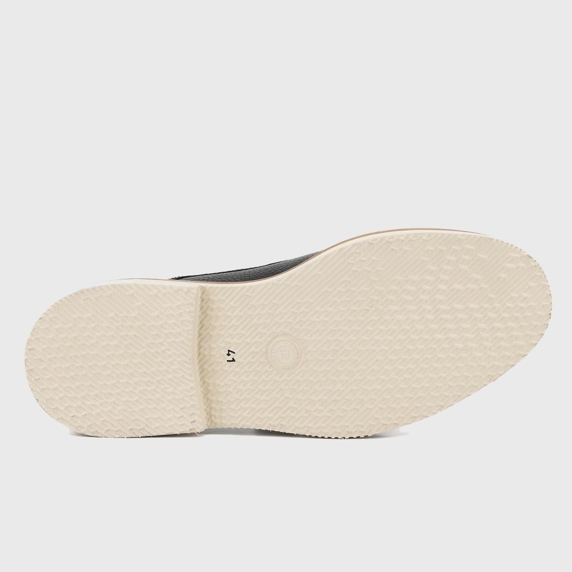 Valmenti Erkek Siyah Floter Hakiki Deri Casual Ayakkabı