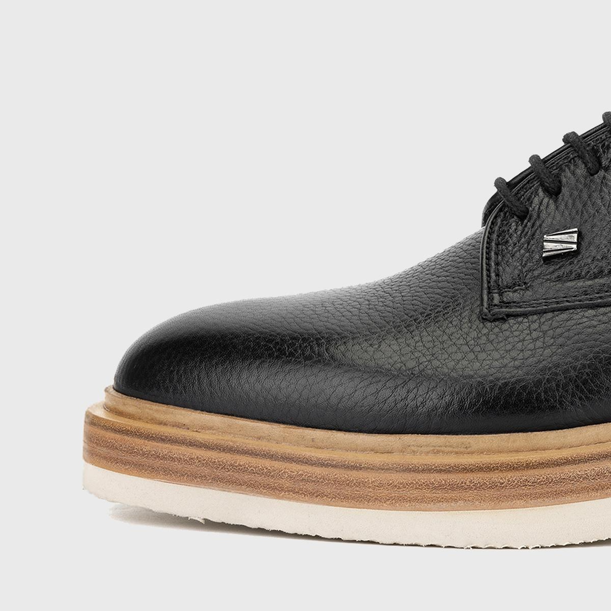 Valmenti Erkek Siyah Floter Hakiki Deri Casual Ayakkabı