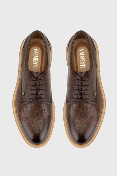  Valmenti Erkek Kahverengi Floter Hakiki Deri Casual Ayakkabı