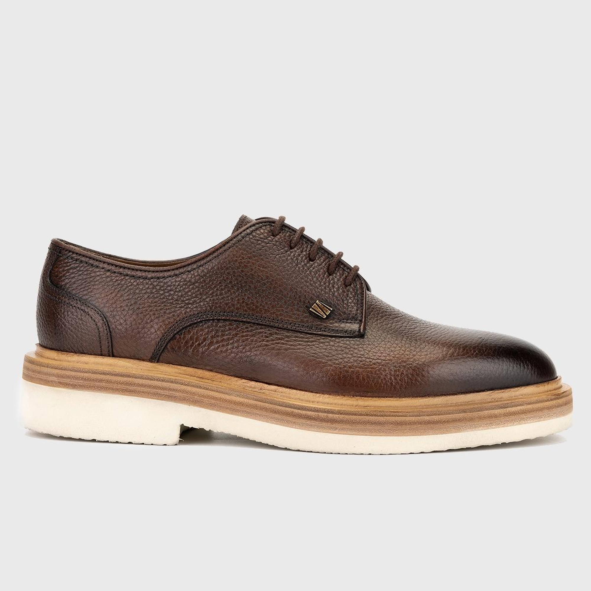 Valmenti Erkek Kahverengi Floter Hakiki Deri Casual Ayakkabı