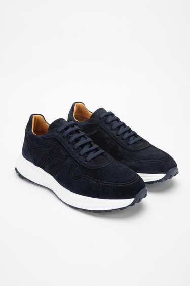  Valmenti Agatho Erkek Lacivert Süet Hakiki Deri Sneakers & Spor Ayakkabı