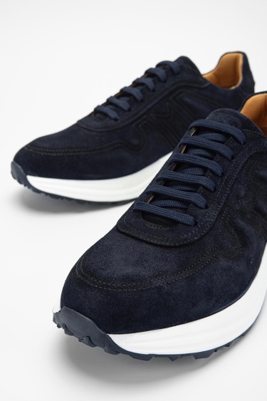  Valmenti Agatho Erkek Lacivert Süet Hakiki Deri Sneakers & Spor Ayakkabı