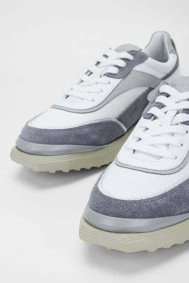  Valmenti Erkek Beyaz/gri Hakiki Deri Sneakers & Spor Ayakkabı