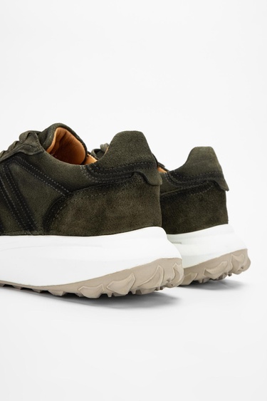  Valmenti Agatho Erkek Haki Süet Hakiki Deri Sneakers & Spor Ayakkabı