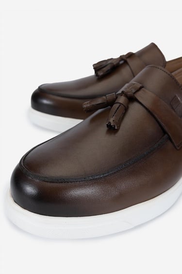  Valmenti Erkek Hakiki Deri Loafer Ayakkabı