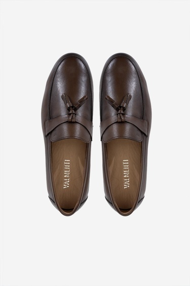  Valmenti Erkek Hakiki Deri Loafer Ayakkabı