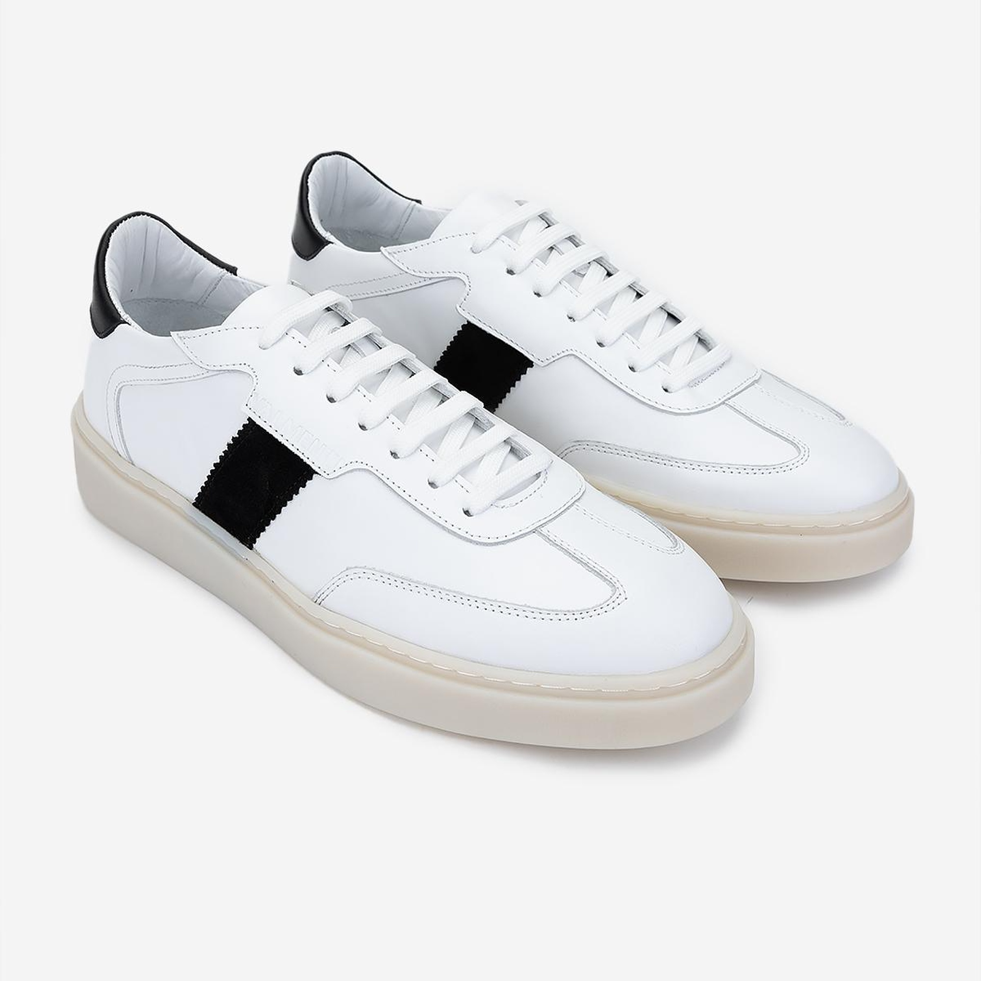 Valmenti Erkek Hakiki Deri Beyaz Sneakers & Spor Ayakkabı