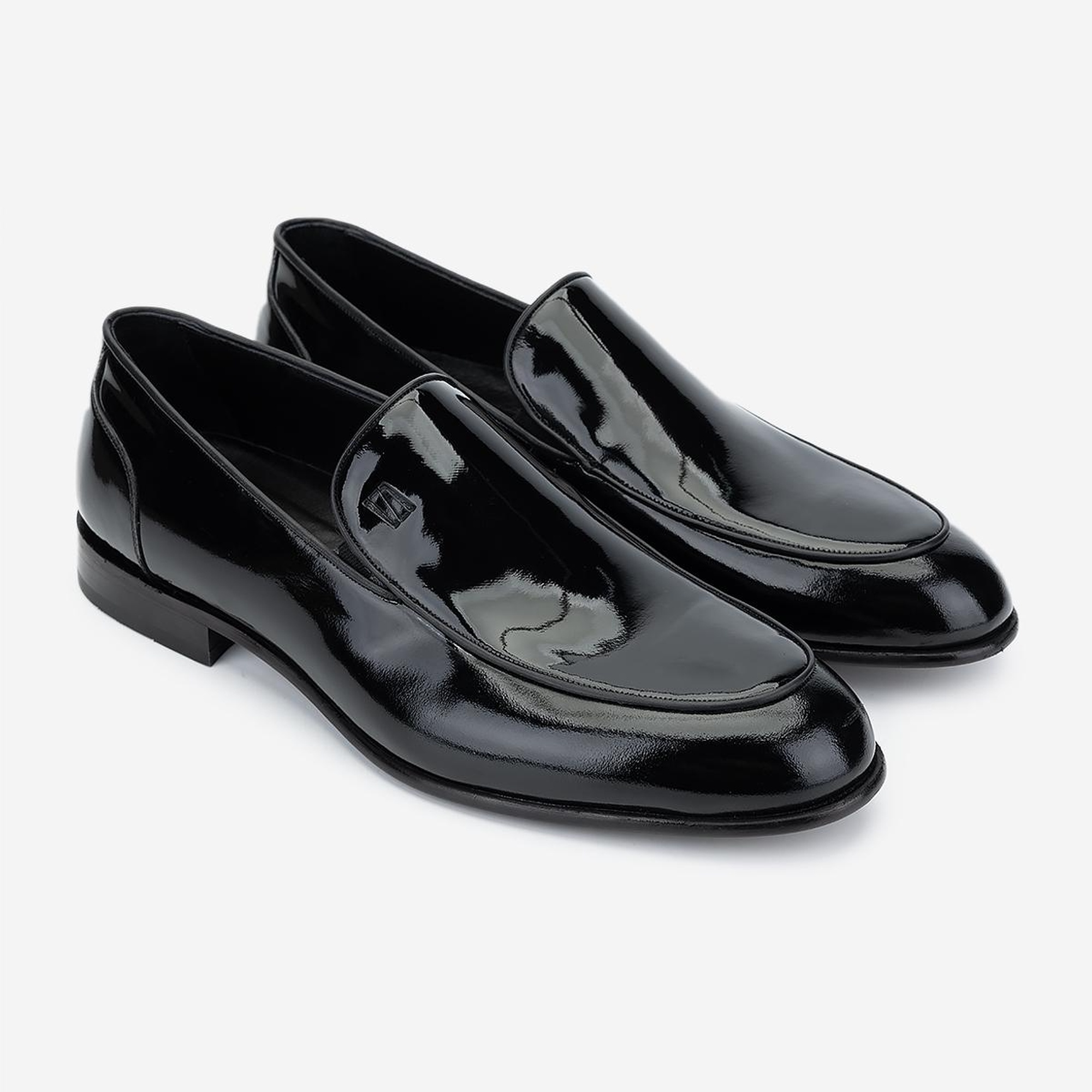 Valmenti Erkek Hakiki Deri Siyah Rugan Klasik Ayakkabı