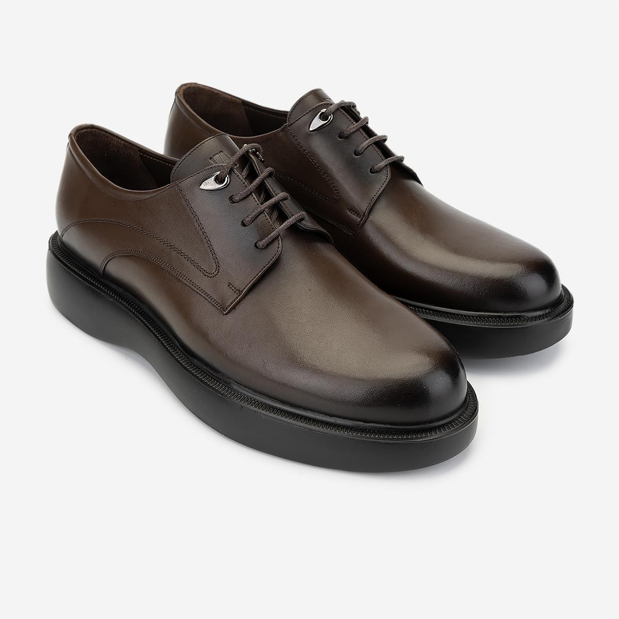 Valmenti Erkek Hakiki Deri Kahverengi Casual Ayakkabı