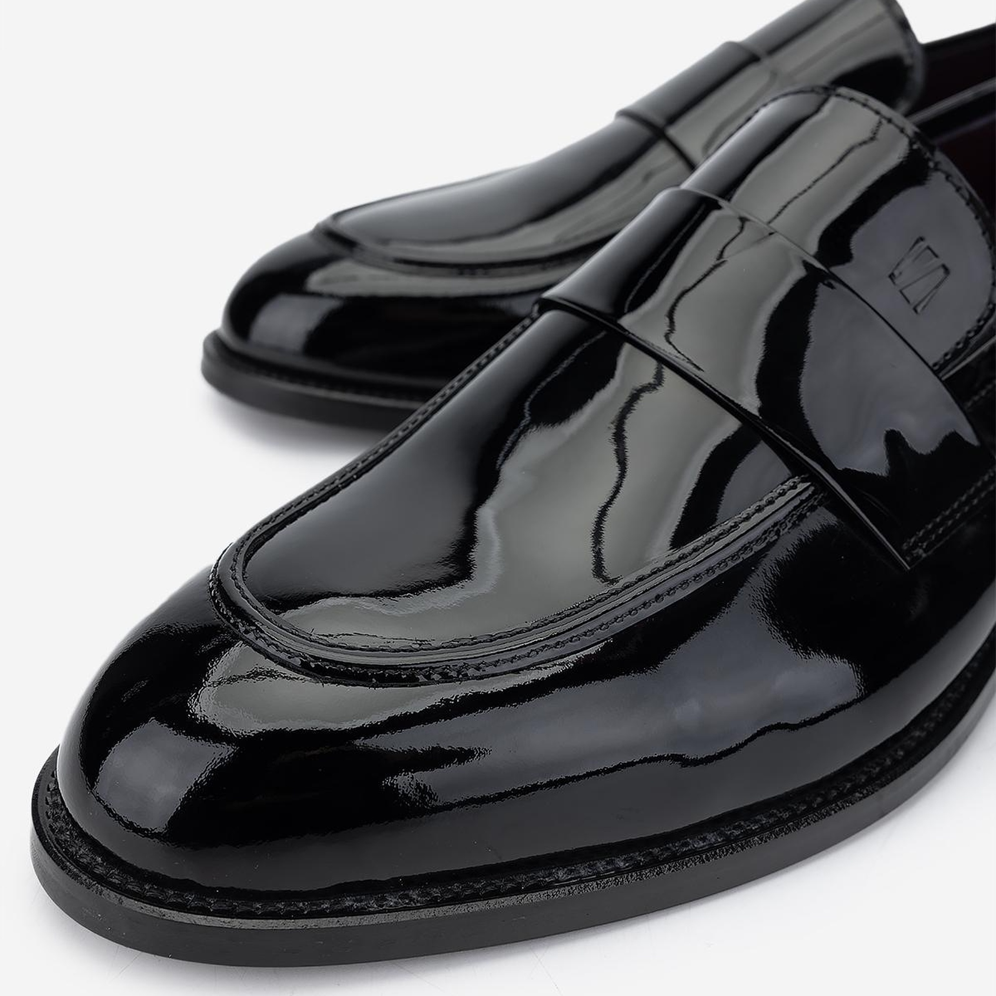 Valmenti Erkek Hakiki Deri Siyah Rugan Loafer Ayakkabı