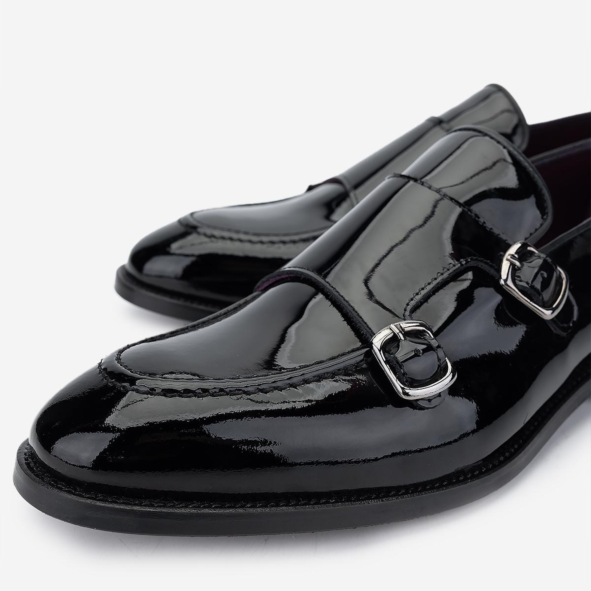 Valmenti Erkek Hakiki Deri Siyah Rugan Klasik Ayakkabı