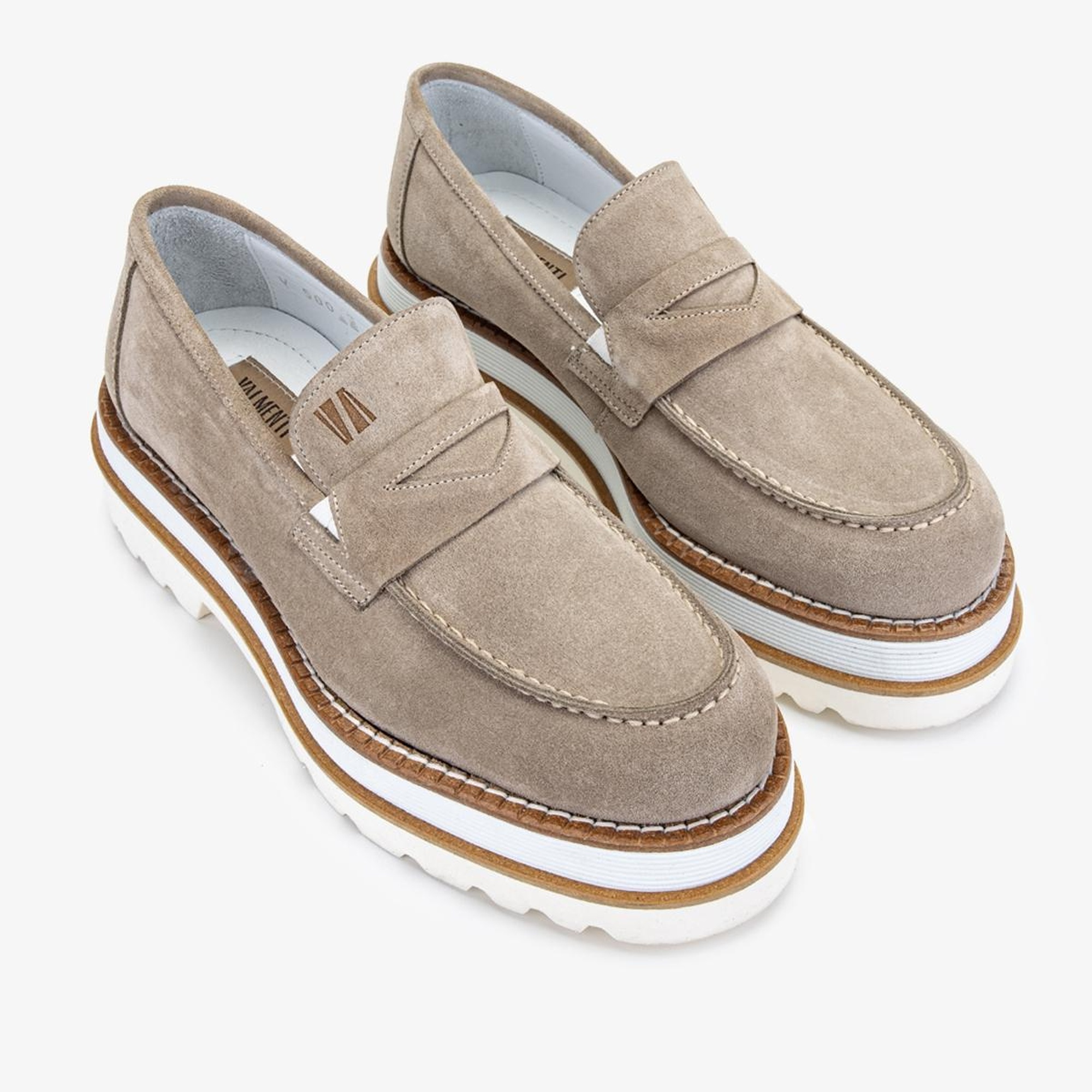 Valmenti EVA Erkek Kum Süet Hakiki Deri Loafer Ayakkabı