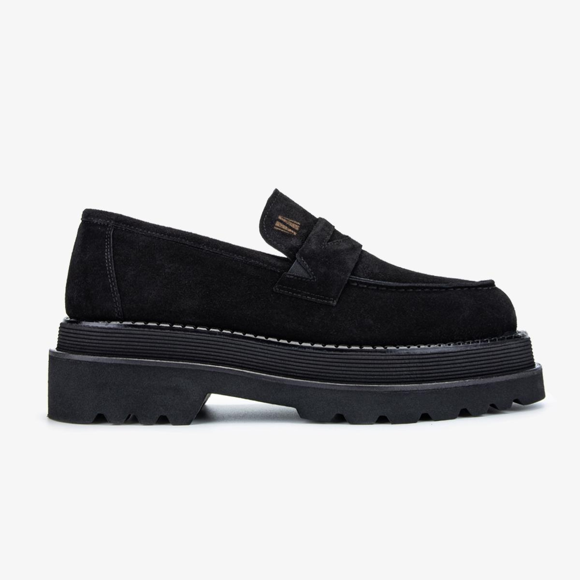 Valmenti EVA Erkek Siyah Süet Hakiki Deri Loafer Ayakkabı