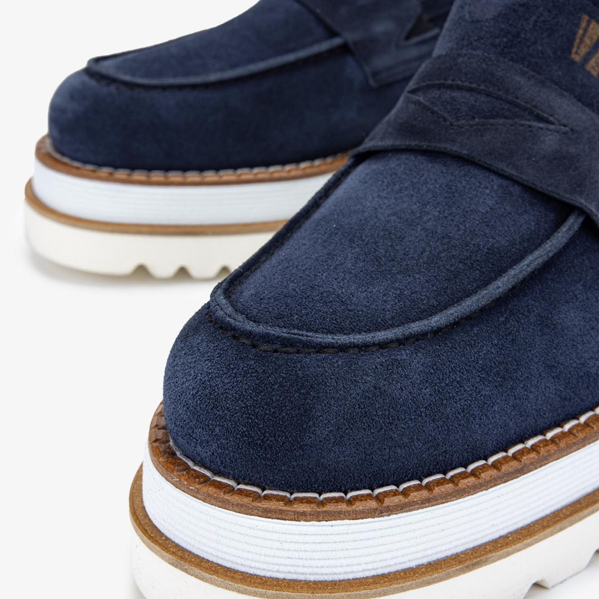 Valmenti EVA Erkek Lacivert Süet Hakiki Deri Loafer Ayakkabı